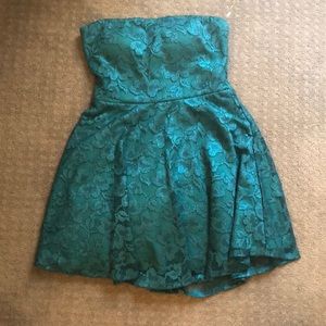 Strapless homecoming dress